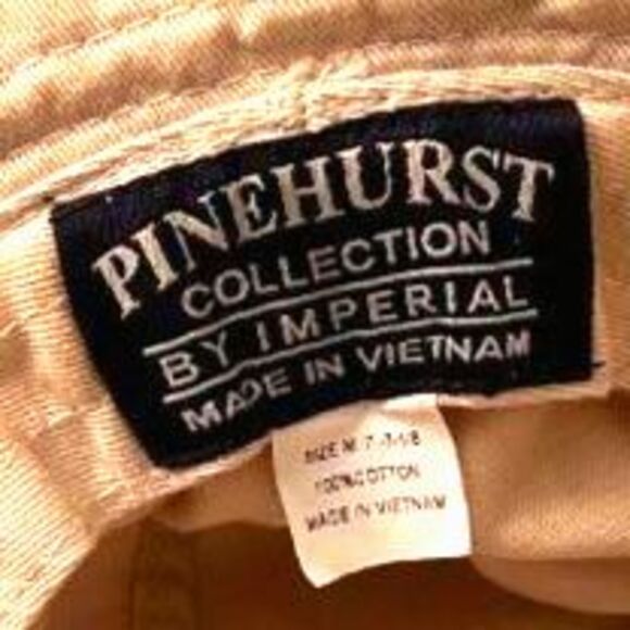 Pinehurst 1895 Golf Course Mens Bucket Hat Golfer Golfing Embroider Logo Cotton - Picture 3 of 3